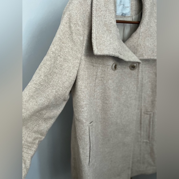 Larry Levin Oatmeal Colored Overcoat NWT ~ Size L - Picture 3 of 16